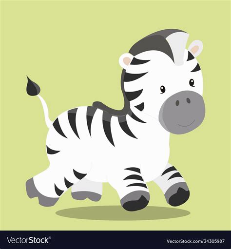 Safari animals zebra 03 Royalty Free Vector Image