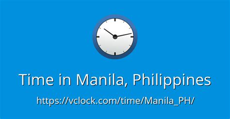 Time in Manila, Philippines - vClock