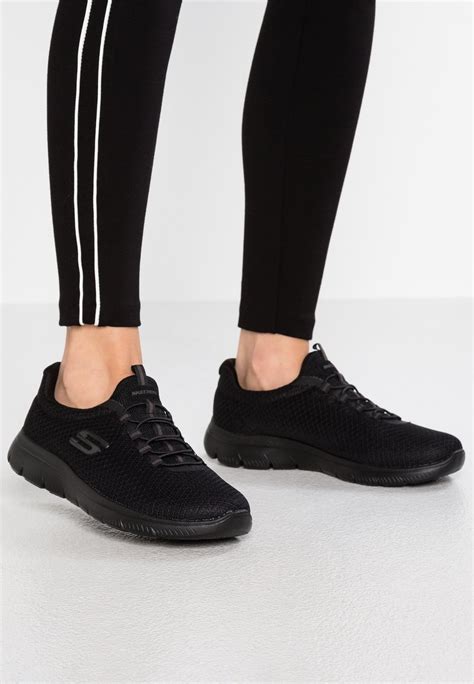 Skechers Wide Fit SUMMITS WIDE FIT - Trainers - black - Zalando.ie