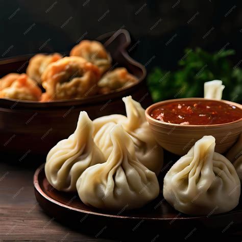 Premium AI Image | Momo India food Generative AI