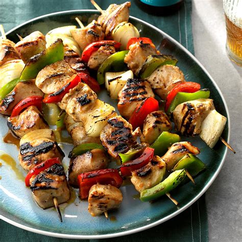 Honey-Glazed Chicken Kabobs Recipe | Taste of Home