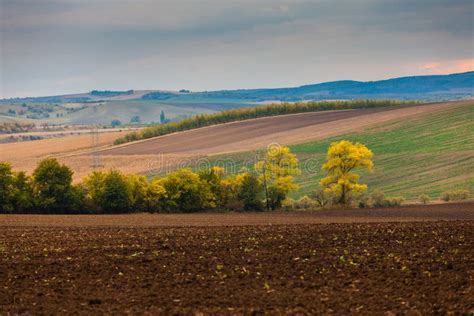 Farm Landscape in South Moravia Stock Image - Image of environmental ...