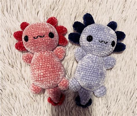 Handmade Crochet Cute Axolotl Plush | Etsy