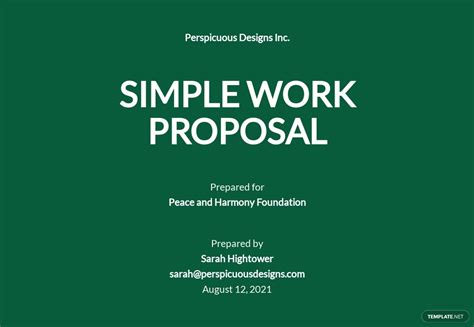 Simple School Business Proposal Template