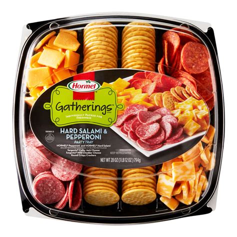 Hormel Gatherings Dry Sausage and Cheese Party Tray; 28 oz.; Meat ...