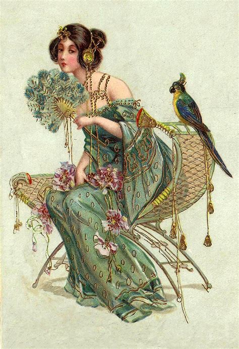 Art Nouveau Print, Nouveau Woman, Art Print, Fashion Print, Woman in Gown, Art Deco Print - Etsy ...