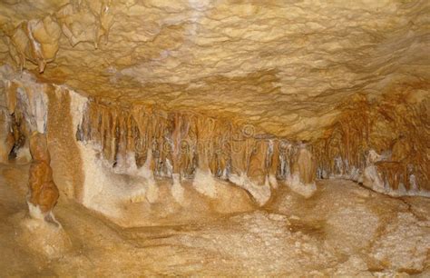 Karst Formations in the Cave. Stock Photo - Image of conservation ...