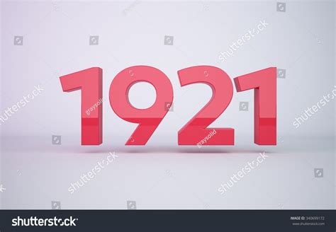 Year 1921 Stock Photo 340699172 : Shutterstock