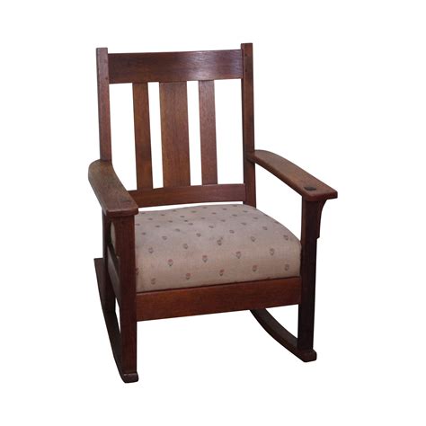 Antique Mission Oak Rocking Chair | Chairish