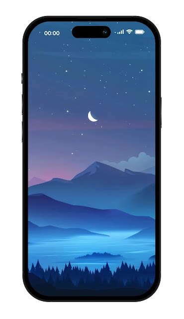 iPhone Wallpaper | Minimal Moon Night