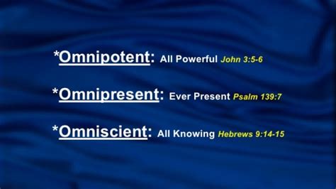 jesus defined omnipotent omniscience omnipresent image – The Thankful ...