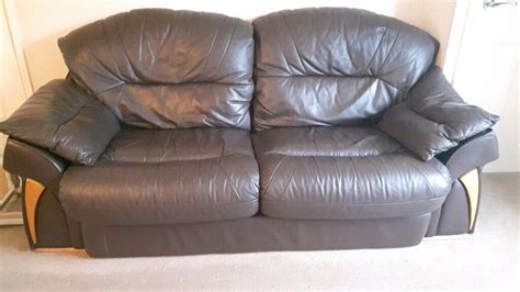 Dfs leather 2 & 3 seater sofa | in Idle, West Yorkshire | Gumtree