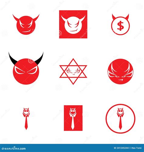 Logo et symbole du diable illustration stock. Illustration du klaxon ...