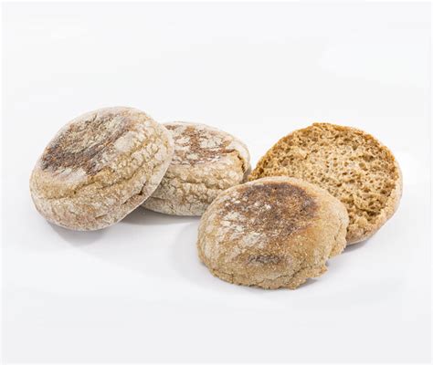 100% Whole Wheat English Muffins - 12 oz | Gold Medal Bakery