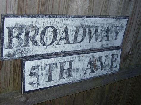 Decorative vintage look Street sign Customized to by ATouchofChic