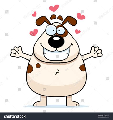 Dog Hug Stock Vector Illustration 51436564 : Shutterstock