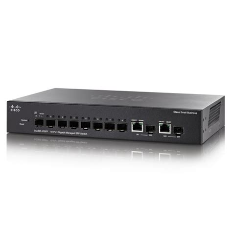 Cisco SG300-10SFP L3-Managed Switch 8 Port SFP ความเร็ว Gigabit + 2...