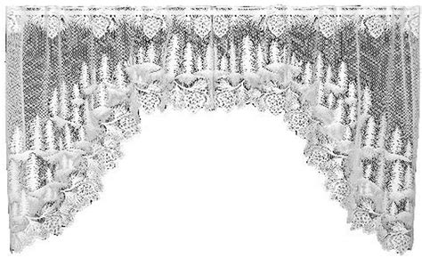 Amazon.com: Heritage Lace Floret 68-Inch Wide by 32-Inch Drop Swag Pair, White : Home & Kitchen