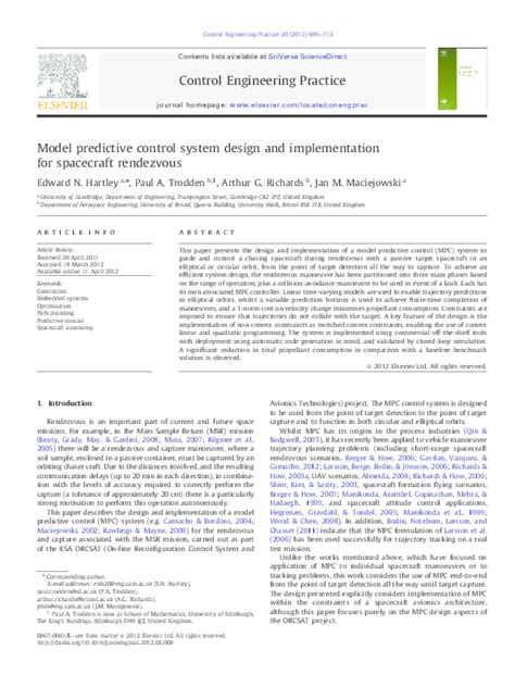 (PDF) Model Predictive Control System Design and Implementation Using MATLAB®