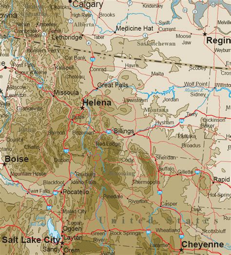 Mountain Ranges: Rocky Mountain Ranges Map