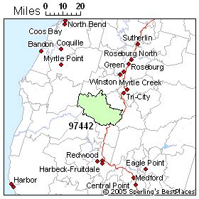 Glendale (zip 97442), Oregon Rankings