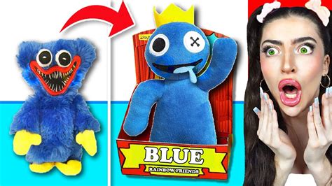 CRAZIEST DIY Rainbow Friends TOYS EVER!? (BLUE & GREEN PLUSH, MYSTERY ...