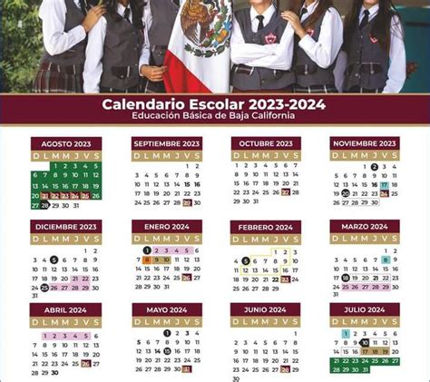 Calendario Escolar 2023 2024 Baja California - Image to u