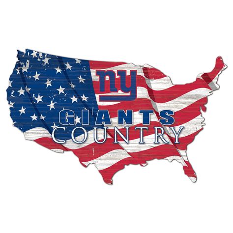 New York Giants USA Flag Cutout Sign - Walmart.com - Walmart.com