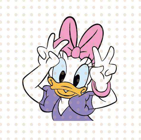 Disney Svg Daisy duck Clipart Disney Cut files Mouse Die | Etsy