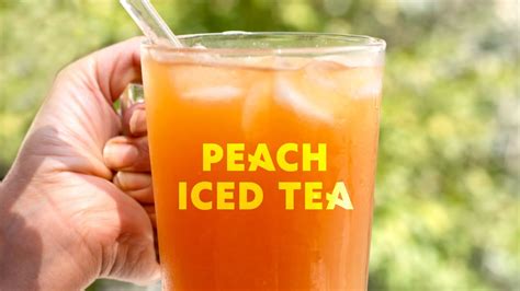 How To Make Peach Iced Tea | The Best Fresh Cold Brew Drink - YouTube