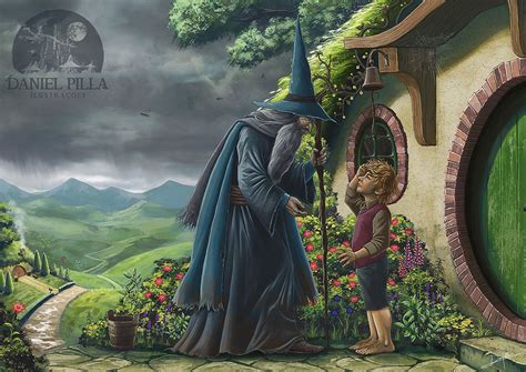 Бильбо и Гэндальф Gandalf and Bilbo by DanPilla on DeviantArt | Hobbit art, Middle earth art ...