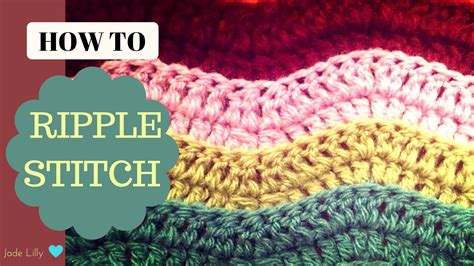 Ripple Stitch Crochet Tutorial | Ripple stitch crochet, Ripple stitch, Crochet tutorial