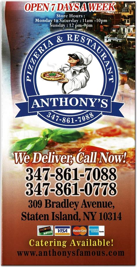 Anthony's Restaurant in Staten Island / Menus & Photos