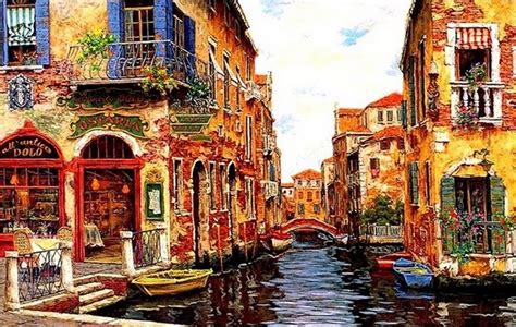 Cuadros Modernos Pinturas y Dibujos : Calles y paisajes venecianos en la pintura impresionista ...