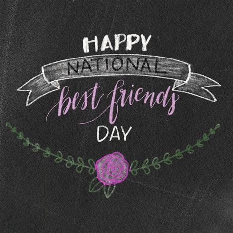 When is National Best Friends Day 2017