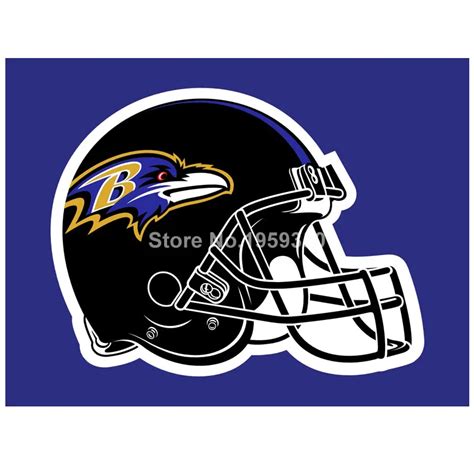 Baltimore Ravens Helmet logo car flag 12"x18" double sided 100D Polyester 30x45cm 40022-in Flags ...