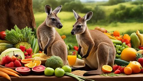 Do kangaroos eat foods other than their typical diet?