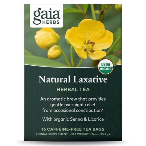 Natural Laxative Tea 16 day supply by Gaia Herbs