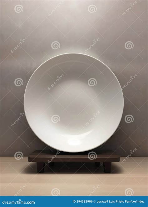 A white ceramic plate stock illustration. Illustration of bathroom ...