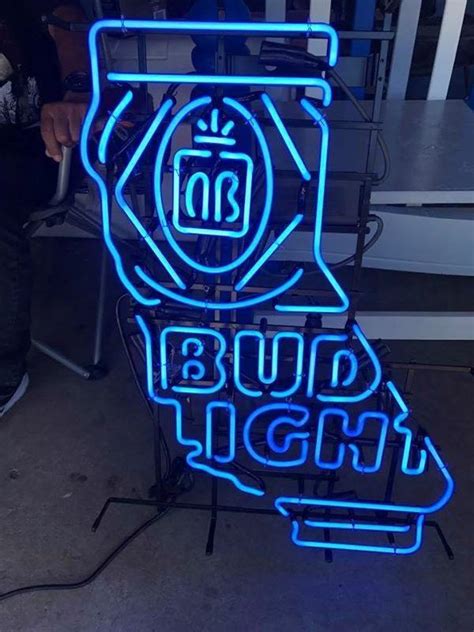 Bud Light California Blue Neon Sign Bar Sign Neon Light – DIY Neon Signs