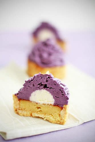 Purple Sweet Potato Mont Blanc - Cut | pate sucree tart crus… | Flickr
