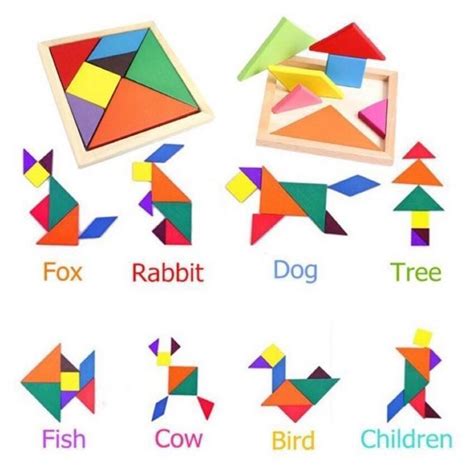 7pcs WOODEN TANGRAM PUZZLE FOR KIDS | Lazada PH