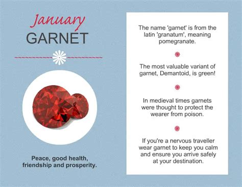 What does January birthstone mean?