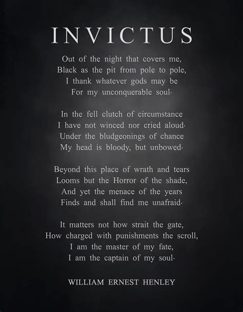 Invictus Poem, Arte digital por La Galerie De L'Amour | Artmajeur