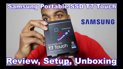 Samsung Portable SSD T7 Touch ID ? Unboxing, Review, Setup Guide. - YouTube