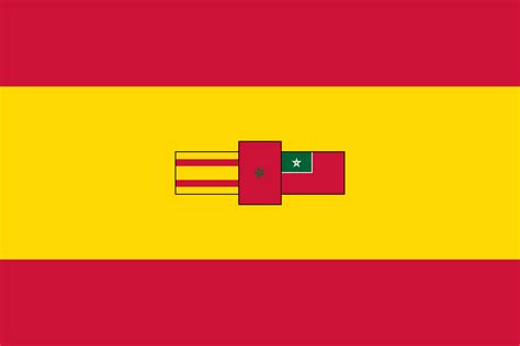 Spanish Morocco in the style of the old flag of South Africa : r ...