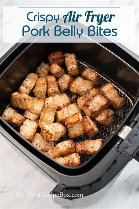 Air Fryer Pork Belly Bites are Crispy! with BBQ Sauce | Best Recipe Box