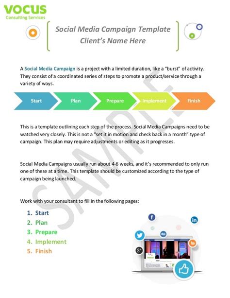 Sample Social Media Campaign Templates