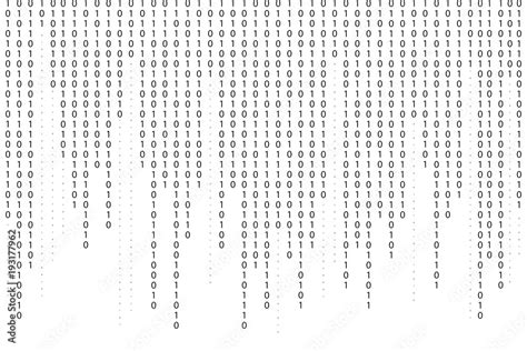 Binary code background. Falling, streaming binary code background ...