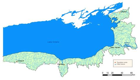 Lake Ontario Tributaries Map | Island Maps